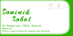 dominik kobol business card